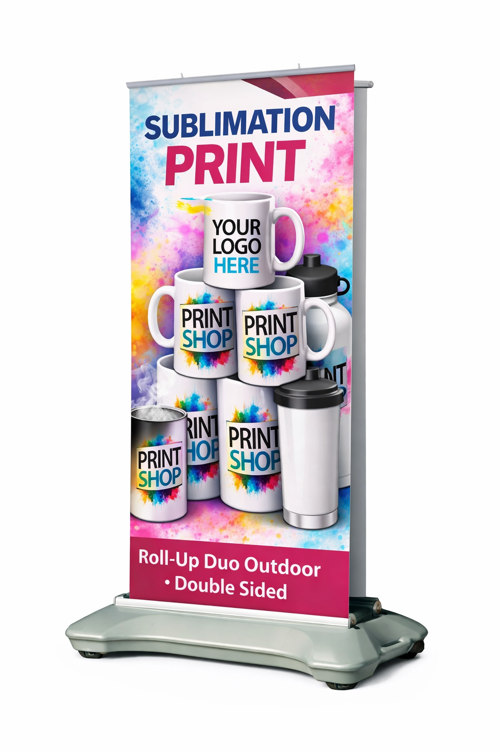 Rollup banner double sided outdoor