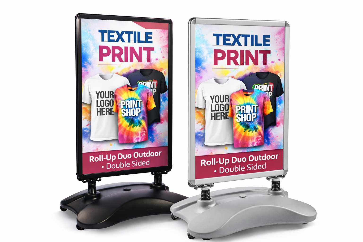 Customer stopper double sided A1 outdoor